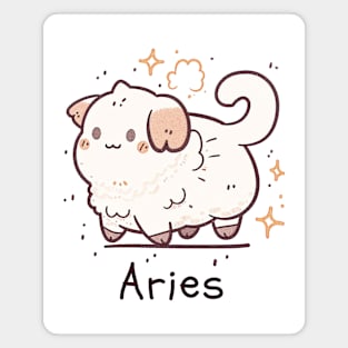 Aries Cat Magnet